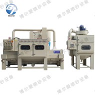 提升輸送式全自動(dòng)噴砂機(jī)（配濕式集塵機(jī)）