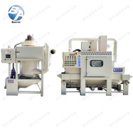 提升輸送式全自動噴砂機（配濕式集塵）