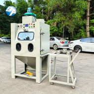 濕式臺(tái)車轉(zhuǎn)盤式噴砂機(jī)