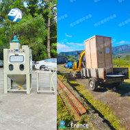 濕式臺(tái)車轉(zhuǎn)盤式噴砂機(jī)