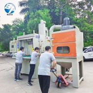 防爆全自動(dòng)回轉(zhuǎn)轉(zhuǎn)盤(pán)式噴砂機(jī)