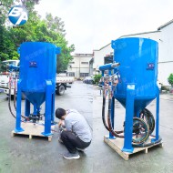 雙槍移動干式噴砂機