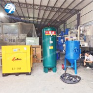 移動干式噴砂機(jī)組合