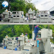 防爆提升輸送式噴砂機(jī)配濕式集塵機(jī)