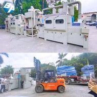 防爆提升輸送式噴砂機配濕式集塵機