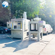 防爆全自動回轉(zhuǎn)轉(zhuǎn)盤式噴砂機  PLC  (配濾芯式集塵機）