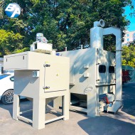 防爆全自動回轉(zhuǎn)轉(zhuǎn)盤式噴砂機 PLC (配濾芯式集塵機）